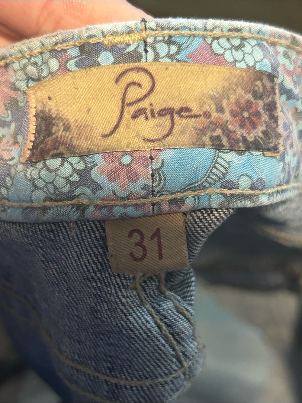 Paige Women's Denim Cargo Shorts - Blue - Picture 6 of 6